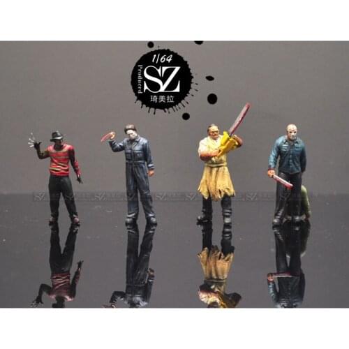 1/64 doll model American horror movie car model doll ornament collection childrens toys