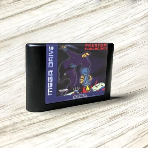 Phantom 2040 - EUR Label Flashkit MD Electroless Gold PCB Card for Sega Genesis Megadrive Video Game Console