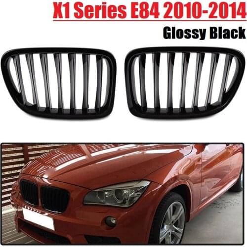 NEW-Front Hood Kidney Grille Sport Grill Replacement for -BMW E84 X1 4-Door 2010-2014 Glossy Black