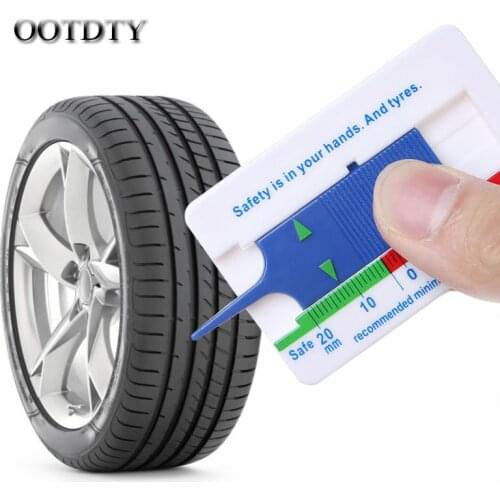 OOTDTY Tyre Tread Depth Gauge Car Motorcycle Trailer Wheel Measure Tool Depth Caliper dorp shipping