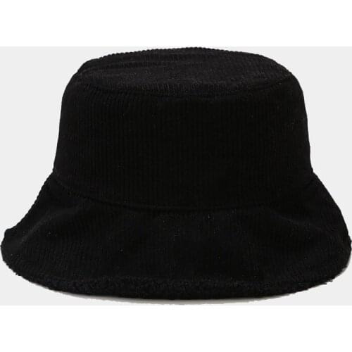 New Hats For Women Double-sided Wearing Autumn Winter Bucket Hats Warm Fisherman Hat Panama Casual Caps Lady Flat Korean Style