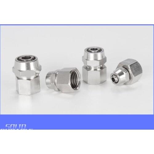 PCF Coper 1/8" 1/4" 3/8" 1/2" BSP Female Pneumatic Fittings Push In Quick Connector Release Air Fitting OD 4mm/6mm/8mm/10mm/12mm