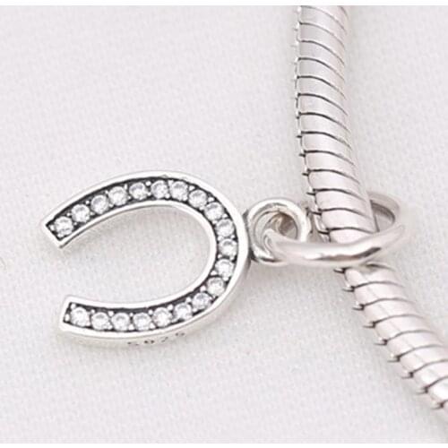 BESTLYBUY Lucky Horseshoe Shape Pendant Beads For Women Fit PAN Bracelet Charms Silver 925 Original Fashion DIY Jewelry