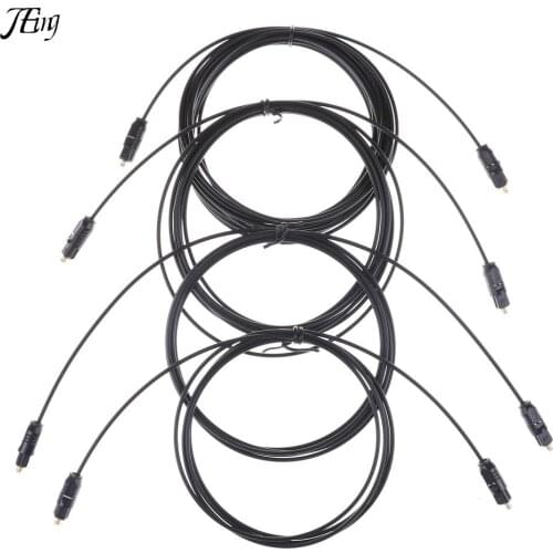 Durable Black TOSLink Fiber Optical Digital Audio Cable 1.5M 2M 3M 5M