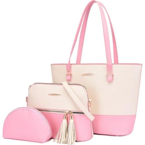 Pink Sugao Luxury Handbags Women Bags Designer 3PCS Composite Bags Crossbody Bags For Women Bucket Purse High Quality Shoulder