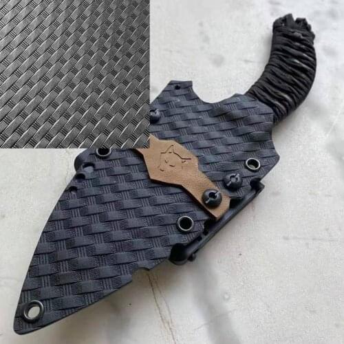 Carbon Fiber K Board Scabbard 3D Texture Durable DIY Scabbard Material K Board KYDEX Thermoplastic Board Camping Equipment