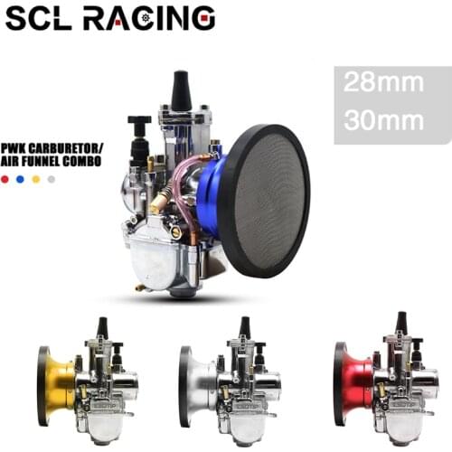 Alconstar 50mm Air Filter With Mesh + 28 30mm for Keihi PWK Carburetor 2T 4T Carburador For ATV Buggy Quad Dirt Bike