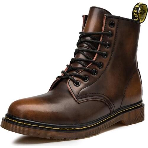 Winter Autumn Retro MartensShoes Motorcycle Women Ankle Boot Oxfords Shoes DrBotas Mujer Boots Couple Boots Leather Size 35-48