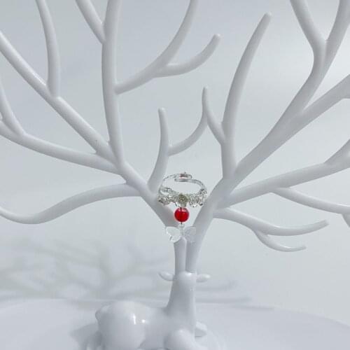 Anime Tian Guan Ci Fu Cosplay Xie Lian Hua Cheng Butterfly Ring Jewelry Female Ring For Girls CS689