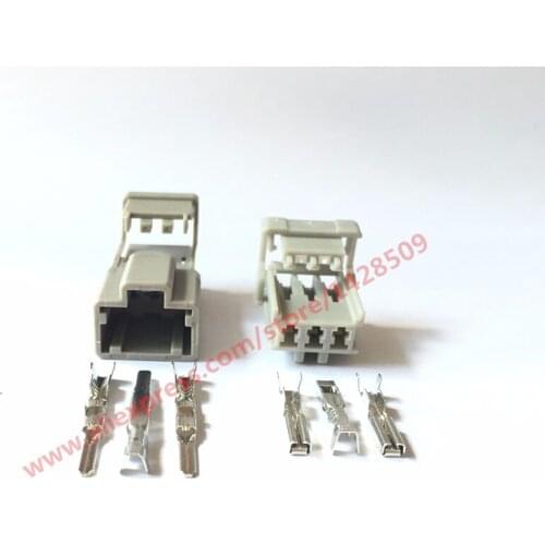 10 Sets 6098-0242 Automotive Electrical Power Plastic Cable Holder 3 pin Male And Female Wire connector