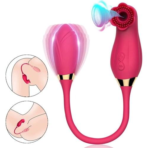 10 Modes Rose Clitoral Sucking Vibrator with Vibrating Egg Vaginal Anal Stimulator Breast Nipple Massager Oral Sex Toy For Women