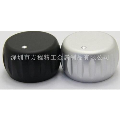 2pcs aluminum knob potentiometer knob 35*20*6mm drum type Sandblasting potentiometer cap Volume knob switch cap Audio amplifier