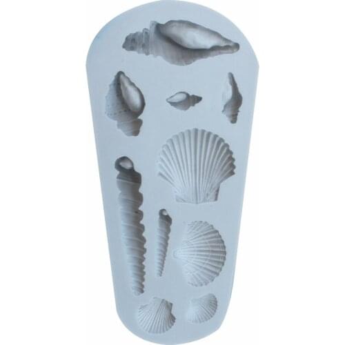 2019 New Shell/Conch Fondant Silicone Mold Cookies Chocolate Molds Candy Pastry Mould Biscuits Baking Cake Decoration Tools