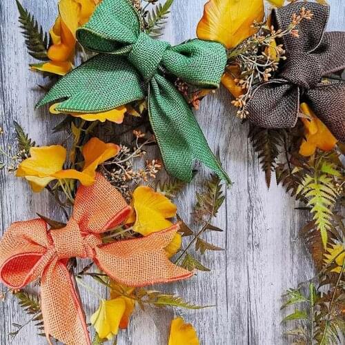 3M/Roll 60MM Width Colorful Burlap Fastened Tape Rolls DIY Christmas Material Craft Wedding Party