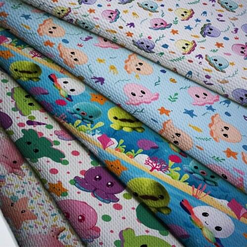 50*140cm Bullet Textured Liverpool Fabric Flower Printed DIY Tissue Kids Home Textile for Sewing Quilt Decoration Home