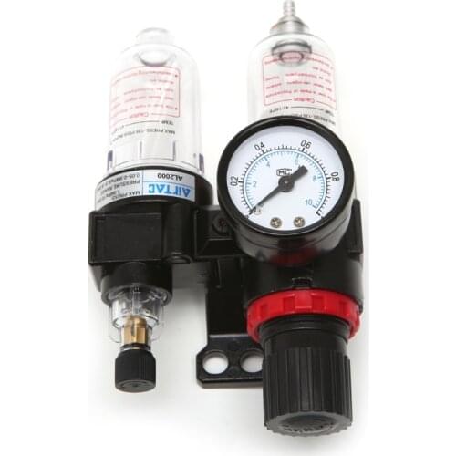 AFC2000 G1/4'' In line Air Compressor Filter Regulator Gauge Trap Oil Water 1.0MPa