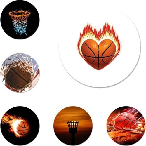 No Basketball No Life Icons Pins Badge Decoration Brooches Metal Badges For Backpack Decoration