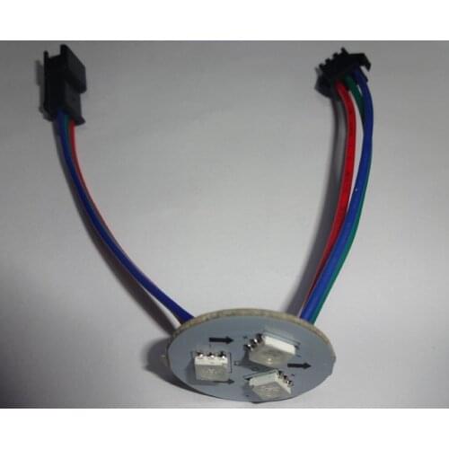 DC12V WS2811 digital module,non-waterproof;0.72W;26mm diameter;with 3pin male and female connectors at ends