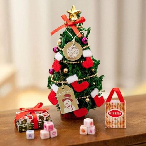 DIY Christmas Retro Kraft Paper Tag Snowflake Xmas Tree Santa Claus Gift Bell Tags Paper Blessing Cards