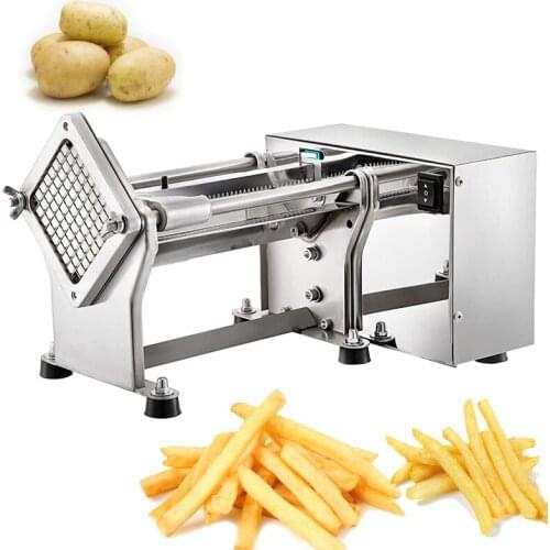 Electric potato cutter French Fries Cutter Potato Chip Carrot Cutter Slicer Stainless Steel Vegetable Fruit Shredding Machine