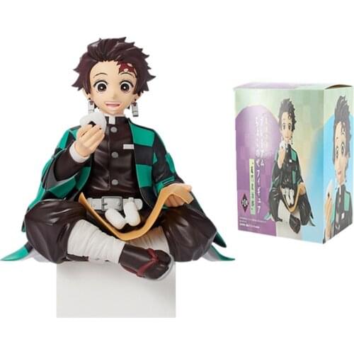 Demon Slayer Figurine Kamado Tanjirou figure Zenitsu Rice ball Sitting ver. Action figure Anime Kimetsu no Yaiba model toys doll