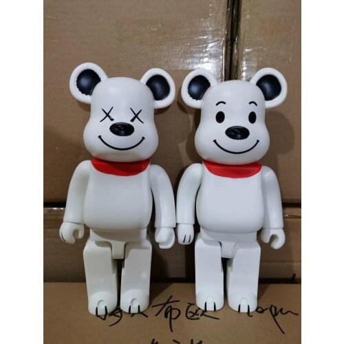 Bear@bricklys 28cm 400% Bearbricklys Pvc Action Figures Snoop Bear Dolls Decoration Models Friends Toys Christmas Gifts