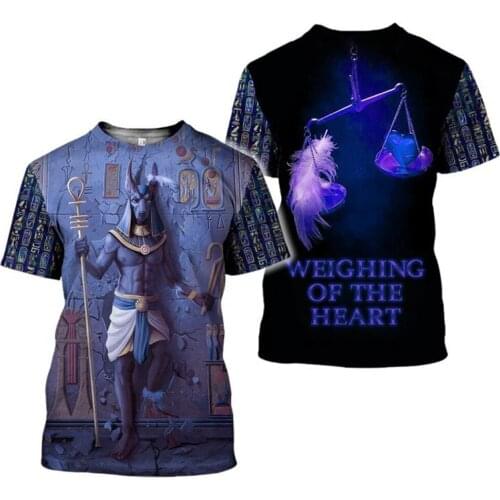 CLOOCL Brand T-shirt Ancient Egypt Gods T-shirts 3D Print Goddesses Pharaoh Tee Shirt Men Women Short Sleeve Harajuku Tops