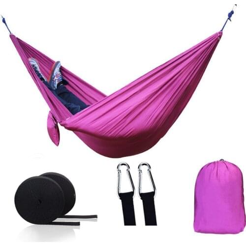 Hiking Camping Hammock Portable Nylon Safety Parachute Hamac Outdoor Hammock Double Person Leisure Hamak