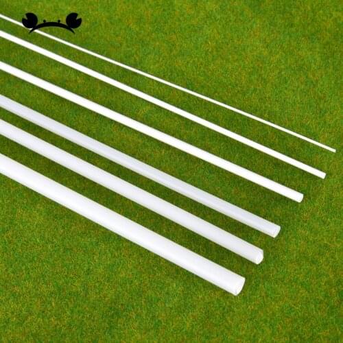 5pcs Dia 2-5mm ABS plastic round rod model making scenery architectural constructions models scenery 25cm 50cm length