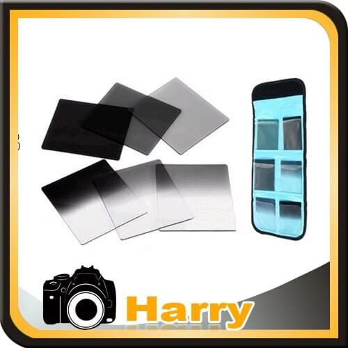 6pcs Graduated Neutral Density ND Color filter set + filter case bag for Cokin P Series Camera