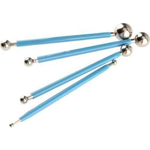 Metal Ball Stylus Clay Ceramics Pottery Sculpting Modeling Tool Set