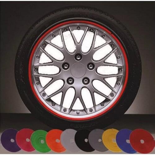 New Car Modification Decorative Line Stickers Wheel Decorative Strip Tire Protection Ring Anti-collision Wheel Hub Anti-smashing