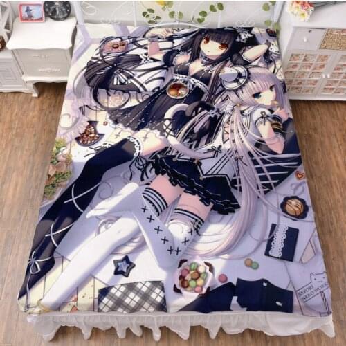 New Anime Cartoon NEKO WORKS Artoria flat sheet bed sheet top sheet No.004