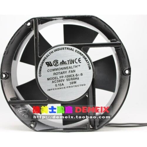 NEW COMMONWEALTH 1725117.2CM 380VFP-108EX-S1-B Oval cooling fan