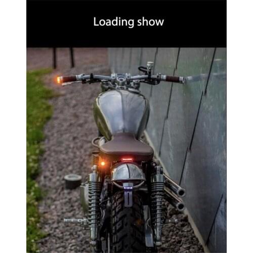 A pair of motorcycle yellow and white double light modified handlebar LED turn signal Motorcycle Signal Lamp