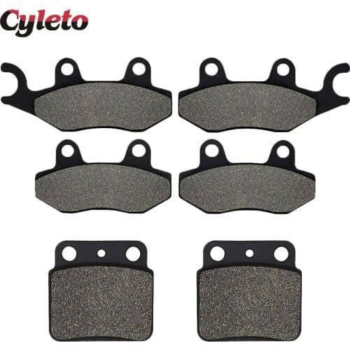 Cyleto Motorcycle Front and Rear Brake Pads for SUZUKI LTR450 LTR 450 K6 K7 K8 K9 2006 2007 2008 2009 2010 2011 2012
