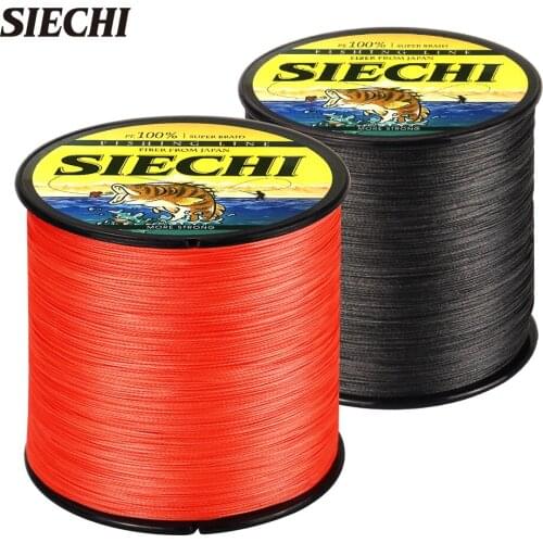 SIECHI 300M Braided Fishing Line 4 Strand 8 Strand Smooth Multifilament PE Line Carp Fishing Wire 20-88LB Saltwater