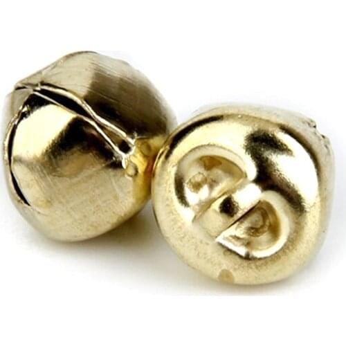 Practical Metal Jingle Bells for Christmas Decoration Jewellery Making Craft 10mm Pack of Approx. 100pcs Golden