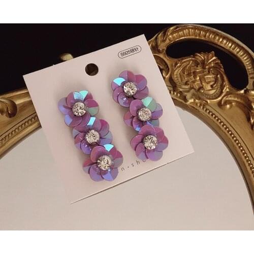 Earring Big Statement Flower Pendant Dangle Drop Earrings for Christmas Party Jewelry Gift for Women Party