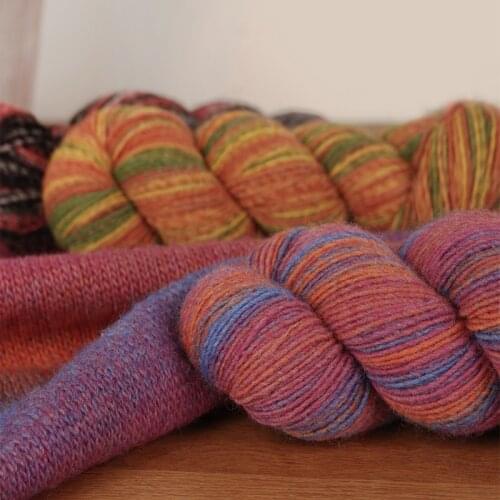 2 pieces * 50g Wool yarn for knitting 50% wool 25% Alpaca 2 mm Hand knitting yarn Baby crochet threads Knit sweater soft ZL35