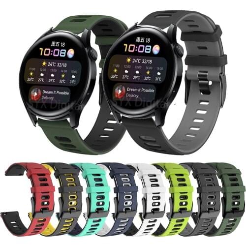 Sport Silicone 22mm watch band strap For Huawei watch 3/ GT2 Pro smartwatch Replacement wristband For Huawei watch GT 42mm 46mm