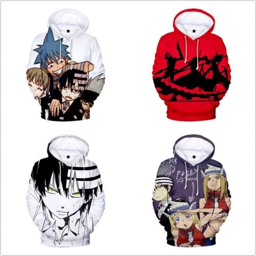 Japanese anime 3D Print Soul Eater Hoodies Boys/Girls Sweatshirt Harajuku Autumn Spring Hoodie Child Long Sleeve Pullovers
