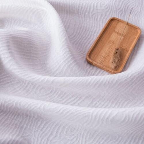 High quality silk flax fabric Jacquard style tissu Top grade coat, dress, cheongsam, skirt, shirt fabrics