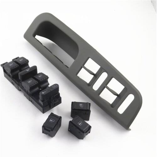 1 Set Window Glass Master Switch + Button Frame Bracket Box for Golf MK4 Passat B5 Bora 3B1 867 171E 1J4 959 857D 3BD 959 855B