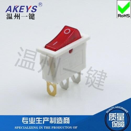 10pcs KCD3-102N-3P white Electric wok electric pot rocker accessories Two gear three feet 13.5*31 Rocker Switch