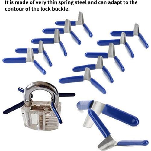 10pcs Padlock Shim Picks Set Lock Pick Accessories Set Tools Lock Home Tools Locksmith Tools Newest 2021