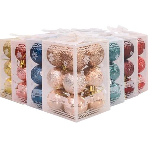 12pcs 2020 Christmas Tree Pendant Balls Home Festival Party Balls New Year Holiday Props Decoration for Kids Gifts