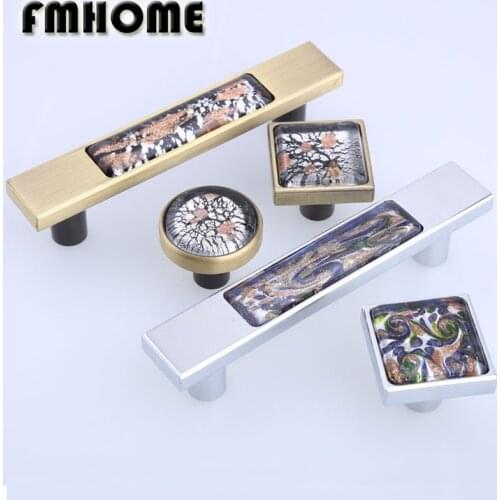 96mm modern fashion glass wine cabinet cupboard door handle bronze silver drawer tv table pull knob retro style creative handles