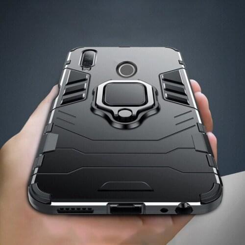 Armor Ring Holder Case for Huawei Honor 9X Premium Pro Case Hard PC Soft TPU Hybrid Back Cover For Honor 9X Global 9x Pro Coques