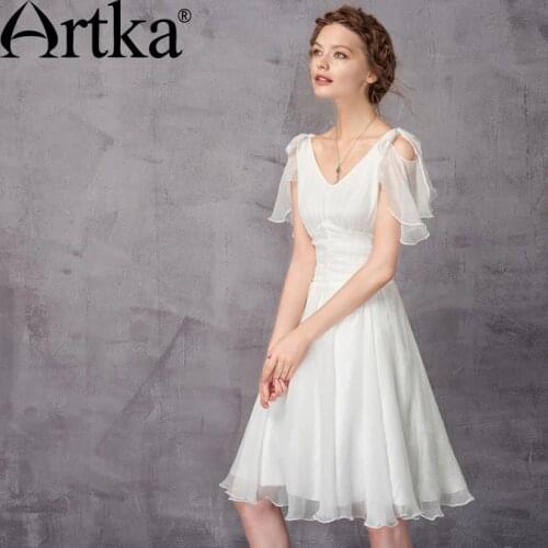 Белые летние платья Artka China At AliExpress